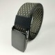 120cm x 3.8cm Zinc Alloy Buckle Jacquard Nylon Belt