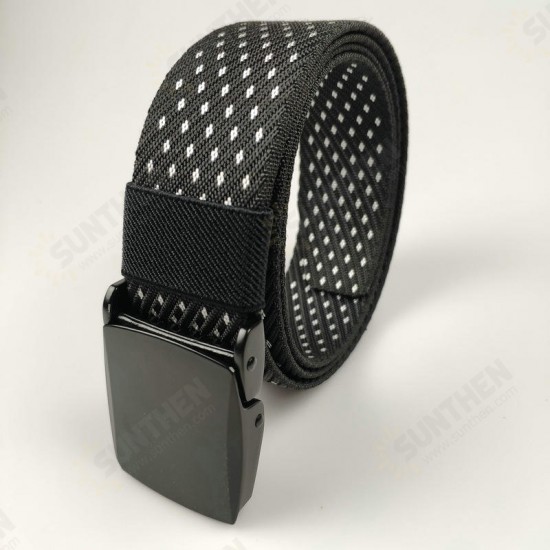 120cm x 3.8cm Zinc Alloy Buckle Jacquard Nylon Belt