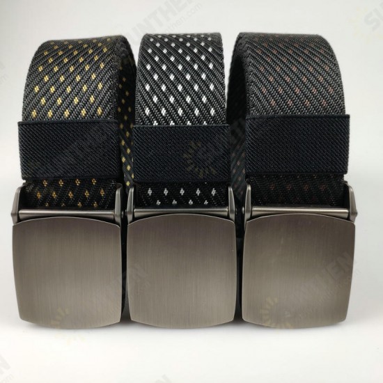 120cm x 3.8cm Zinc Alloy Buckle Jacquard Nylon Belt