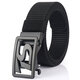 125CM 4CM Width Metal Press Buckle Canvas Belt Men's Tactical Belt,Leisure Breathable Nylon Waist Belt