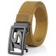 125CM 4CM Width Metal Press Buckle Canvas Belt Men's Tactical Belt,Leisure Breathable Nylon Waist Belt