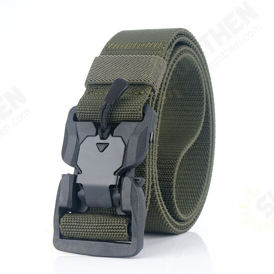 125cm ES19 Punch Magnetic Elastic Buckle Nylon Tactical Belt For Man Women