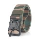 125cm Punch Magnetic Buckle Belt Quick Release Nylon Leisure Belt Tactical Belt