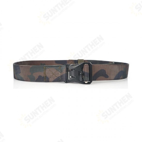 125cm Punch Magnetic Buckle Belt Quick Release Nylon Leisure Belt Tactical Belt