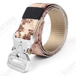 125cm Silver Buckle Canvas Men's Multifunctional Outdoor Tactical Belt 125cm Silver Buckle Canvas Men's Multifunctional Outdoor Tactical Belt