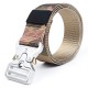 125cm Silver Buckle Canvas Men's Multifunctional Outdoor Tactical Belt