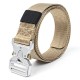 125cm Silver Buckle Canvas Men's Multifunctional Outdoor Tactical Belt