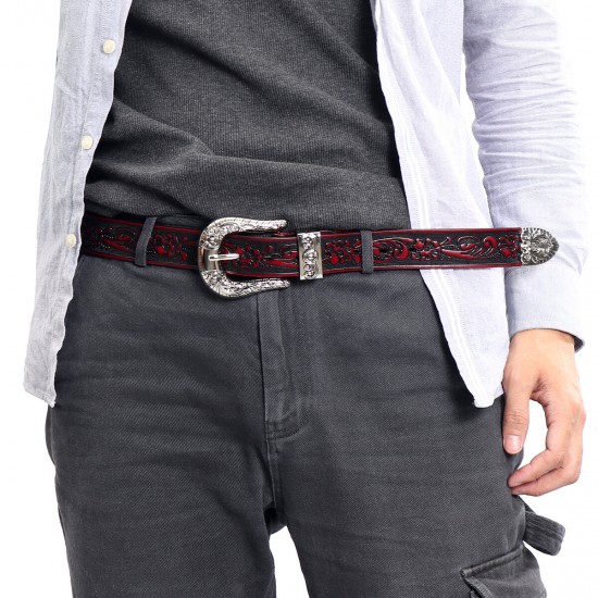 125x3.4cm Fashion Leather Belt Cosplay Waist Belt Travel Hunting Tactical Waistband
