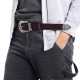 125x3.4cm Fashion Leather Belt Cosplay Waist Belt Travel Hunting Tactical Waistband