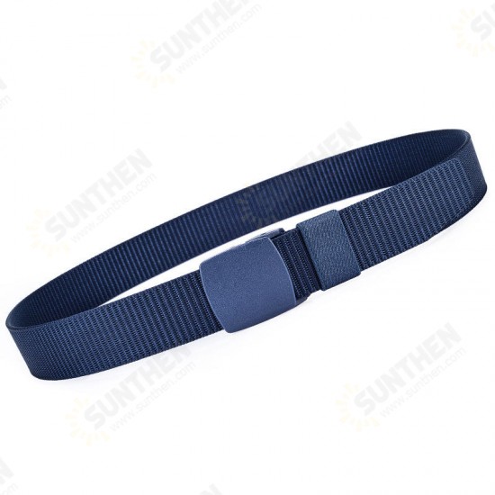 130cm Men Women Nylon Canvas Adjustable Quick Release Tactical Belt No Metal Military 3.8cm Width Anti Allergy Waistband