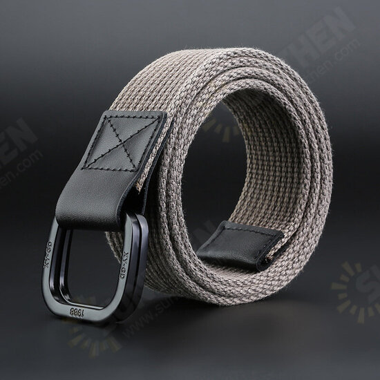 140cm DB02 Punch Free Buckle Canvas Waist Belt Tactical Belt For Outdoor Sports Hunting