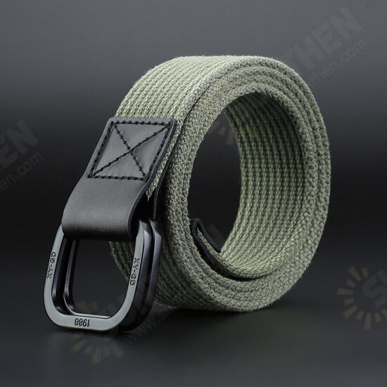 140cm DB02 Punch Free Buckle Canvas Waist Belt Tactical Belt For Outdoor Sports Hunting