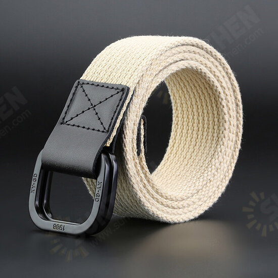 140cm DB02 Punch Free Buckle Canvas Waist Belt Tactical Belt For Outdoor Sports Hunting