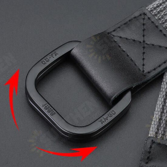 140cm DB02 Punch Free Buckle Canvas Waist Belt Tactical Belt For Outdoor Sports Hunting