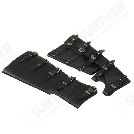 1Pair Leather Arm Support Outdoor Hunting Tactical Hand Bracers