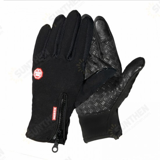 1Pair Touch Screen Tactical Glove Winter Sport Skiing Gloves Zipper Thermal Warm Gloves 1Pair Touch Screen Tactical Glove Winter Sport Skiing Gloves Zipper Thermal Warm Gloves