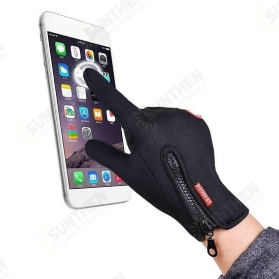 1Pair Touch Screen Tactical Glove Winter Sport Skiing Gloves Zipper Thermal Warm Gloves 1Pair Touch Screen Tactical Glove Winter Sport Skiing Gloves Zipper Thermal Warm Gloves