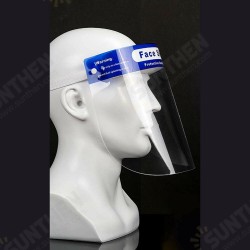 1Pc Anti-Spitting Anti Splash Full Face Shield Anti-fog Transparent Plastic Facial Cover Safety Protective Face Mask 1Pc Anti-Spitting Anti Splash Full Face Shield Anti-fog Transparent Plastic Facial Cover Safety Protective Face Mask