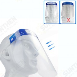 1Pc Anti-Spitting Anti Splash Full Face Shield Anti-fog Transparent Plastic Facial Cover Safety Protective Face Mask 1Pc Anti-Spitting Anti Splash Full Face Shield Anti-fog Transparent Plastic Facial Cover Safety Protective Face Mask