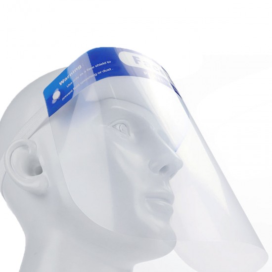 1Pc Anti-Spitting Anti Splash Full Face Shield Anti-fog Transparent Plastic Facial Cover Safety Protective Face Mask