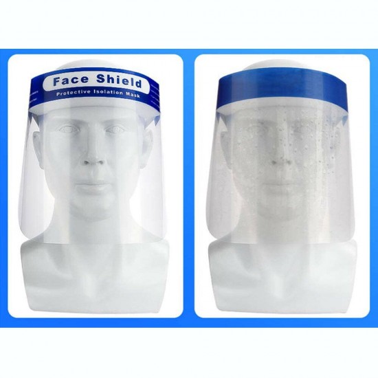 1Pc Anti-Spitting Anti Splash Full Face Shield Anti-fog Transparent Plastic Facial Cover Safety Protective Face Mask