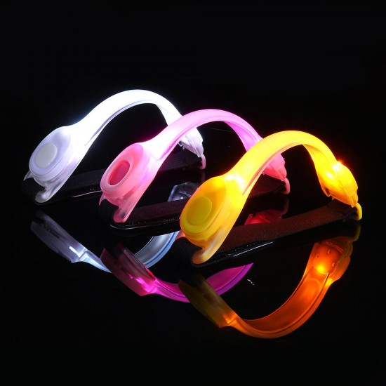 2 Modes LED Armband Reflective Wrist Strap with LED Warning Night Light Running Cycling Fishing LED Armband