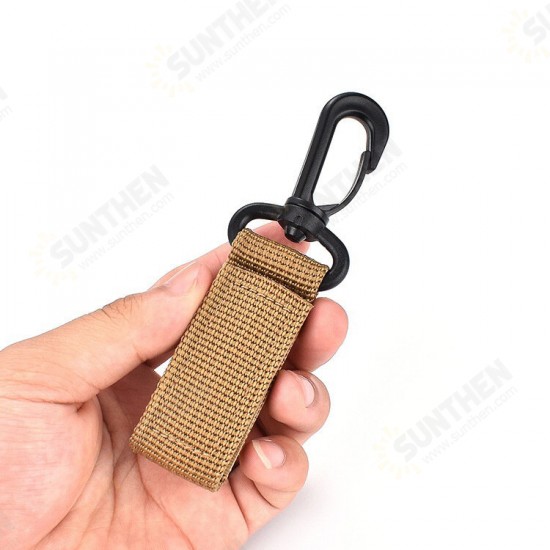 360° Rotatable Tactical Belts Buckle Outdoor Climbing Buckle Key Ring