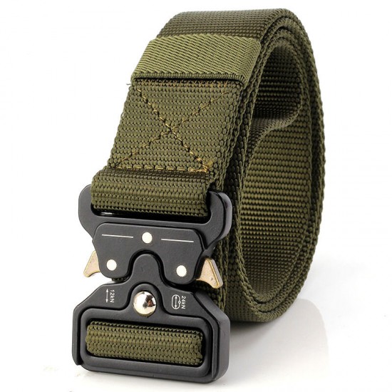 3.8CM 125CM Leisure Men Women Camouflage Tactical Belt Military Long Belt With Aluminium Buckle Camping Pants Strip