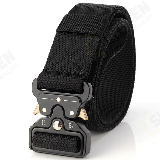 3.8CM 125CM Leisure Men Women Camouflage Tactical Belt Military Long Belt With Aluminium Buckle Camping Pants Strip