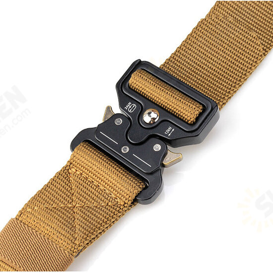 3.8CM 125CM Leisure Men Women Camouflage Tactical Belt Military Long Belt With Aluminium Buckle Camping Pants Strip