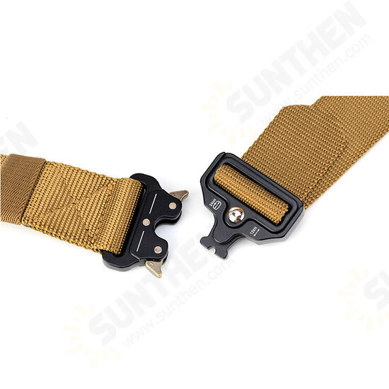 3.8CM 125CM Leisure Men Women Camouflage Tactical Belt Military Long Belt With Aluminium Buckle Camping Pants Strip