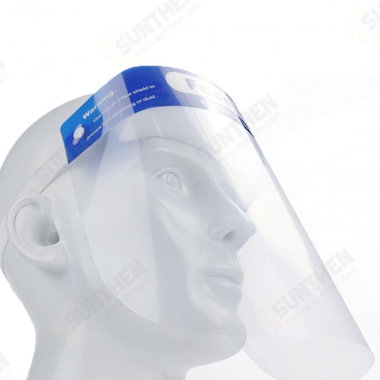 5Pcs Anti-Spitting Anti Splash Full Face Shield Anti-fog Transparent Plastic Facial Cover Safety Protective Face Mask