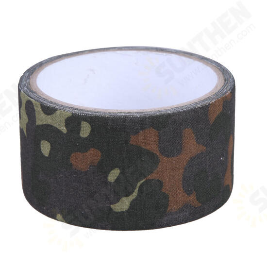 5cm*5m EONBON Outdoor Camping Guise Camouflage Strong Masking Tape For Flashlight Paiting Bike Car Wall Tree Painting Decoration Handle Belt