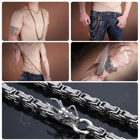 6 Type Titanium Steel Keel Self-protecion Arms Necklace Tactical Whip Waist Chain