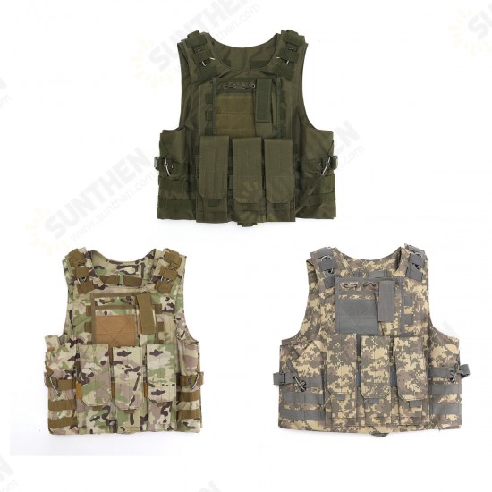 600D Nylon Plate Carrier Tactical Vest Outdoor Hunting Protective Adjustable Vest for Combat Accessories