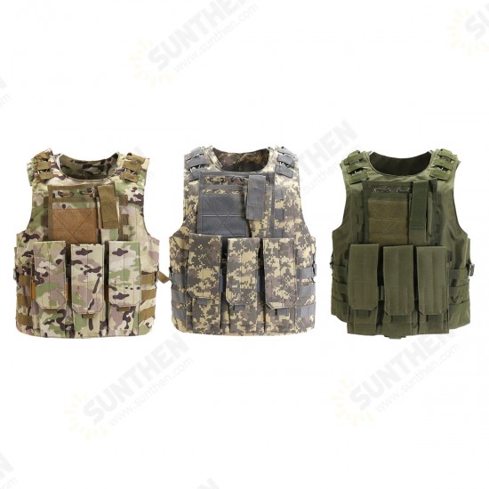 600D Nylon Plate Carrier Tactical Vest Outdoor Hunting Protective Adjustable Vest for Combat Accessories