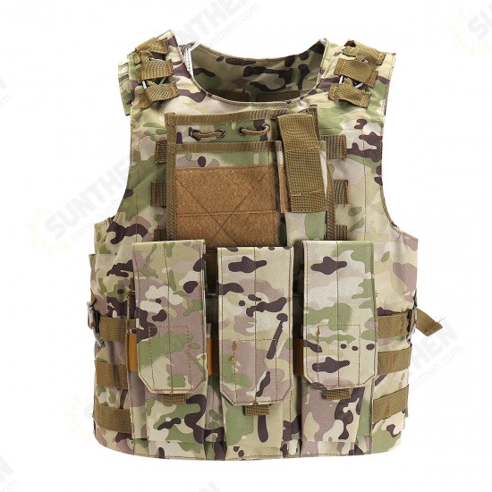 600D Nylon Plate Carrier Tactical Vest Outdoor Hunting Protective Adjustable Vest for Combat Accessories