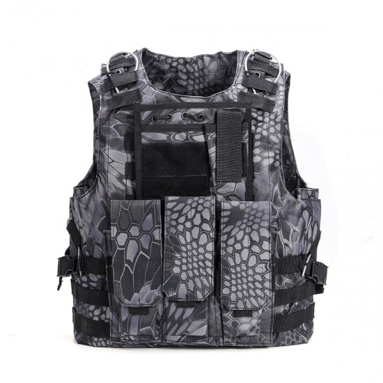 600D Nylon Plate Carrier Tactical Vest Outdoor Hunting Protective Adjustable Vest for Combat Accessories