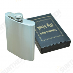 8oz(225ml) Stainless Steel Hip Flask Alcohol Pot Bottle Portable Copper Cover Gift For Man