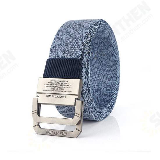 125cm Double Ring Tactical Belt Leisure Camping Hunting Nylon Waist Belt