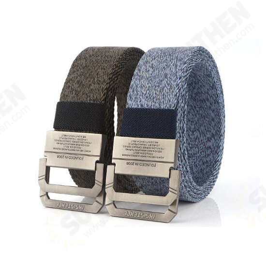 125cm Double Ring Tactical Belt Leisure Camping Hunting Nylon Waist Belt