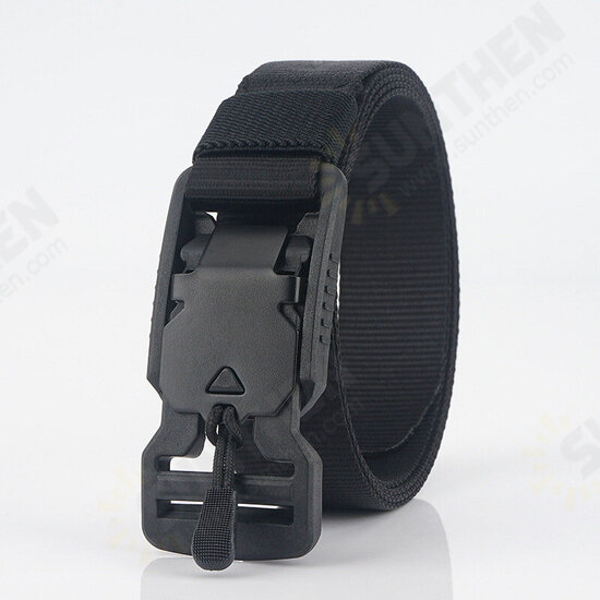 25W 125cm Nylon Tactical Belt Outdoor Leisure Waist Belts with Funch Free Buckle Magnet Buckle