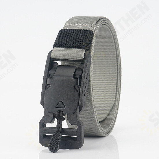 25W 125cm Nylon Tactical Belt Outdoor Leisure Waist Belts with Funch Free Buckle Magnet Buckle