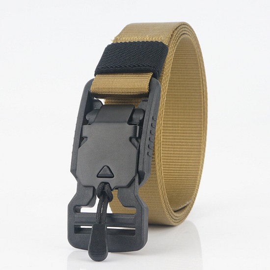 25W 125cm Nylon Tactical Belt Outdoor Leisure Waist Belts with Funch Free Buckle Magnet Buckle