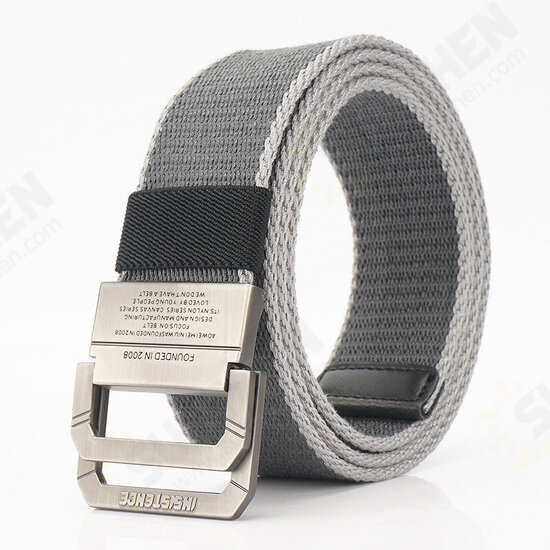 2SD 125CM Nylon Tactical Belt Outdoor Leisure Double Zinc Alloy Waist Belts