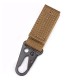 E1 Eagle Shape Nylon Camouflage Outdoor Camping Mountaineering Buckle Water Bottle Carrier Holder Punch Keychain Tactical Belt