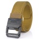 Nylon 125cm Tactical Belt Double Ring Heavy-Duty Quick-Release Metal Buckle Belt