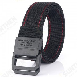 Nylon 125cm Tactical Belt Double Ring Heavy-Duty Quick-Release Metal Buckle Belt Nylon 125cm Tactical Belt Double Ring Heavy-Duty Quick-Release Metal Buckle Belt