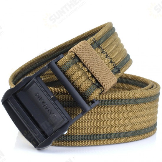 S02 120cm Belts for Men Women Camouflage Belt Military Tactical Belt Buckle Hanger Leisure Camping Pants Canvas Fabric Belt