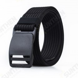 S03 125cm Belts Men Women Camouflage Military Tactical Belt Buckle Hanger Canvas Fabric Belt